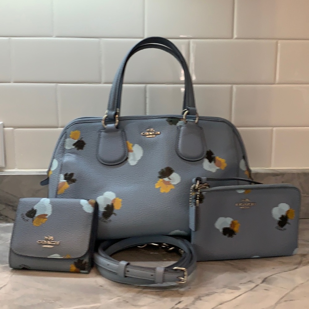 Coach Bundle: satchel, wallet, and wristlet